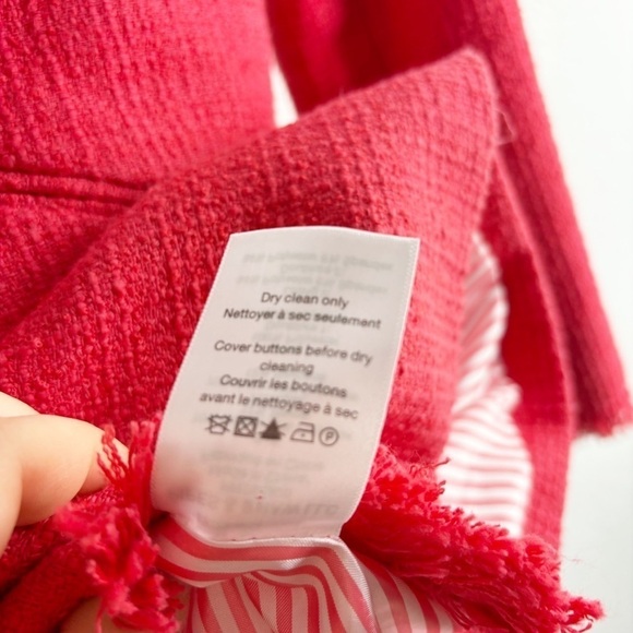 Veronica Beard Nayeli Double Breasted Dickey Jacket Blazer Red Size 2 - Picture 5 of 7